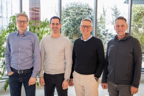Das Führungsteam der Orca Group: <br>(v.l.n.r.) Jörg Dersch (CPO), Matthias Werner (CFO), Manfred Scholz (CEO), <br>Christian Menk (CTPO) - © ORCA Software GmbH Das Führungsteam der Orca Group